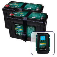 Enerdrive B-TEC 2 x 100Ah Lithium Battery & Charger Bundle