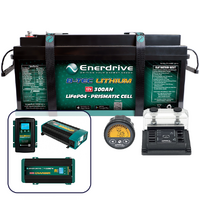 Enerdrive B-TEC 300Ah Lithium Battery, Charger, Inverter & Monitor Bundle