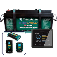 Enerdrive ePOWER B-TEC 300Ah Lithium Battery, 40A DC2DC + 60A AC + Inverter & Simarine Monitor