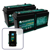 Enerdrive B-TEC 2 x 200Ah Lithium Battery & Charger Bundle