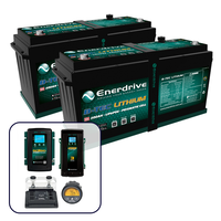 Enerdrive B-TEC 2 x 200Ah Lithium Battery, 40A DC2DC, 60A AC & ePro+ Monitor Bundle