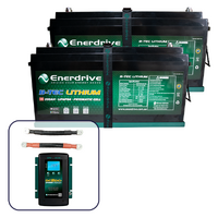 Enerdrive B-TEC 2 x 200Ah Lithium Battery, 40A DC2DC & 1 x Parallel Cable Kit