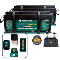 Enerdrive B-TEC 2 x 300Ah Lithium Battery, Charger, Inverter, Monitor & MPPT Bundle