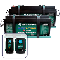 Enerdrive B-TEC 2 x 300Ah Lithium Battery, 40A DC2DC & 60A AC Charger Bundle