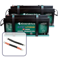 Enerdrive B-TEC 2 x 300Ah Lithium Bundle & 1 x Parallel Cable Kit