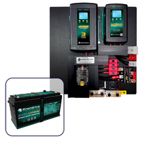 Enerdrive DIY 40A AC and 40 DC2DC Charging Board - Pre Wired, with 200Ah B-Tec Lithium Battery