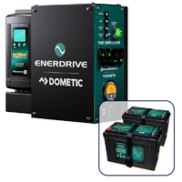 Enerdrive 4WD Canopy Explorer System with 2 x 100Ah Lithium Battery, ePRO Plus Battery Monitor, Driver Side Installation