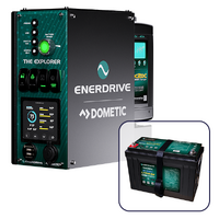 Enerdrive 4WD Canopy Explorer System with 100Ah Lithium Battery, Simarine Battery Monitor, Passengers Side Installation