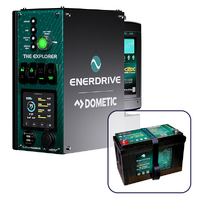 Enerdrive 4WD Canopy Explorer System with 125Ah Lithium Battery, Simarine Battery Monitor, Driver Side Installation