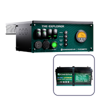 Enerdrive 4WD Canopy Explorer System with 200Ah Lithium Battery, Simarine Battery Monitor, Roof Mount Installation