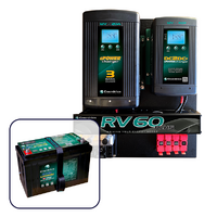 Enerdrive 20A AC & 40A DC RV60 DIY Installation Kit, With 125Ah B-Tec Lithium Battery & ePRO Plus Monitor