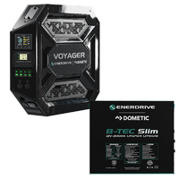 Enerdrive Voyager System 3000W/100A Inverter-Charger & 40DC with Simarine SCQ50 & 300Ah Slim, Left Side