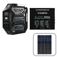 Enerdrive Voyager System 3000W/100A Inverter-Charger & 40DC with Simarine SCQ50 & 300Ah Slim, Left Side