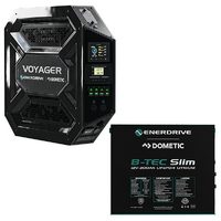 Enerdrive Voyager System 3000W/100A Inverter-Charger & 40DC with Simarine SCQ50 & 300Ah Slim, Right Side