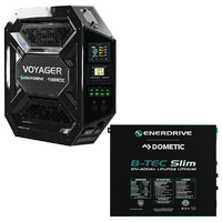 Enerdrive Voyager System 3000W/100A Inverter-Charger & 40DC with Simarine SCQ50 & 400Ah Slim, Right Side