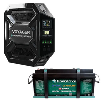 Enerdrive Voyager System 3000W/100A Inverter-Charger & 40DC with Simarine SCQ50 & 300Ah B-Tec, Right Side