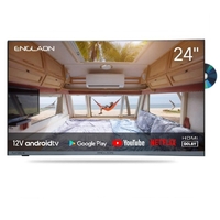 Englaon Frameless 24" Full HD Android Smart 12V TV With Built-in DVD player and Chromecast