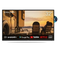 Englaon 32’’ Full HD Android Smart 12V TV with Built-in DVD player & Chromecast