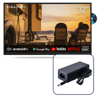 Englaon 32’’ Full HD Android Smart 12V TV with Built-in DVD player & Chromecast