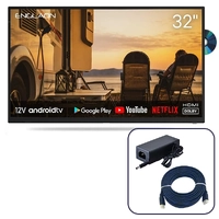 Englaon 32’’ Full HD Android Smart 12V TV with Built-in DVD player & Chromecast
