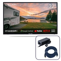 Englaon 32" HD Smart 12V TV with Built-in Chromecast and Bluetooth Android 11