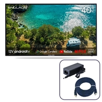 Englaon 40" Full HD Smart 12V TV with Built-In Chromecast and Bluetooth Android 11