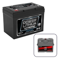 Power Lithium 12V 110Ah Battery with Multi-Function Battery Box with 500W Inverter Bundle