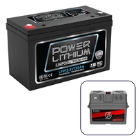Power Lithium 12V 135Ah Battery with Multi-Function Battery Box with 500W Inverter Bundle