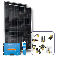Exotronic 2 x 180W Solar Panel with Victron SmartSolar MPPT 100/30 Charge Controller & Wiring Kit