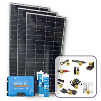 Exotronic 3 x 225W Solar Panel with Victron SmartSolar MPPT 100/50 Charge Controller & Wiring Kit