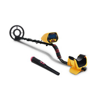 Weisshorn Black & Yellow Metal Detector with Pinpointer & LCD Screen