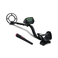 Weisshorn Black Metal Detector with Pinpointer & LCD Screen