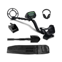 Weisshorn Black Deep Sensitive Metal Detector with LCD Screen & Headphones