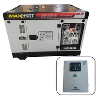 MaxWatt 13kVA Diesel Generator with Electric Start & 2 Wire Auto Start with Automatic Transfer Switch