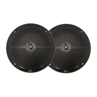 NCE 6.5" Slimline Black Outdoor Speakers