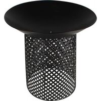 Wildtrak Black Iron Round Fire Pit with Stand, 56x56x58cm