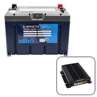 Invicta 12V 120Ah Lithium Battery with Bluetooth + BMPRO 30Ah 12V DC to DC Battery Charger with Solar Input