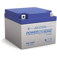 Power-Sonic 12V 28Ah AGM Deep Cycle Battery