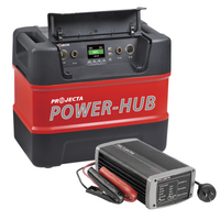 Projecta PH125 12V Portable Power-Hub & IC1000 12V Automatic 10A 7 Stage Battery Charger Bundle