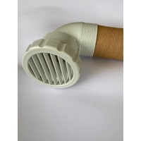 Cool-J 10 Meter White 60mm Ducting for the HB9000 Underbunk Air Conditioner