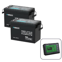 Renogy 12V 200Ah Core Mini Lithium Battery x2