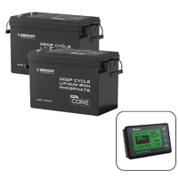 Renogy 12V 300Ah Core Mini Lithium Battery x2