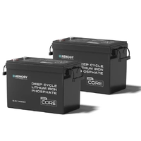 Renogy 12V 300Ah Core Mini Lithium Battery x2