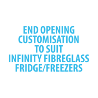 Evakool Infinity Fibreglass END Opening Customisation