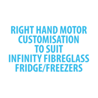 Evakool Infinity Fibreglass RIGHT Hand Motor Customisation