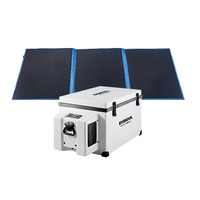 Evakool Fibreglass 85 Litre Fridge Freezer & EvaPower 150 Watt Solar Blanket Pack