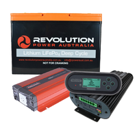 Revolution Power 100Ah Lithium Battery with Redarc Manager30 & 1000W Inverter Solution