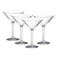 D-Still 295ml Unbreakable Martini Glass, Set of 4