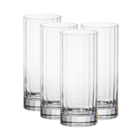 D-Still 350ml Unbreakable Bamboo Highball Glass, Set of 4