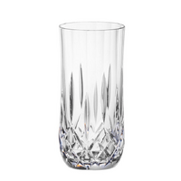 D-Still 525ml Unbreakable Cut Crystal Highball Glass, Set of 4
